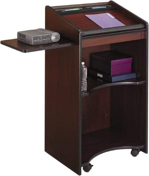 Safco - Laminated, Wood Portable Lectern - 19-3/4" Deep x 25-1/4" Wide x 46" High - Makers Industrial Supply