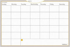 AT-A-GLANCE - 36 Sheet, 36 x 24", Monthly Planning Surface - Gray, White & Orange - Makers Industrial Supply