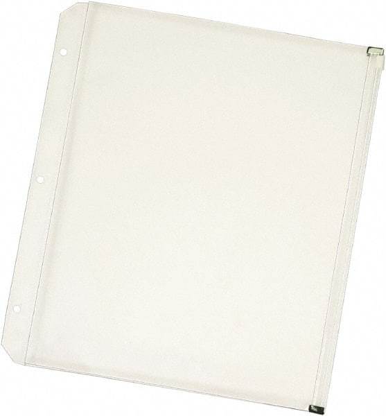 Cardinal - 11 x 8 1/2" 3 Tabs, 3-Hole Punched, Binder Pockets Divider - Clear - Makers Industrial Supply