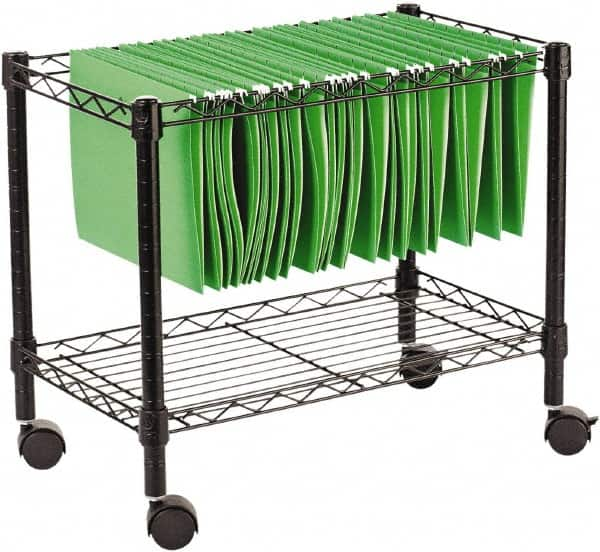 ALERA - 250 Lb Capacity, 24" Wide x 14" Long x 21" High File Cart - 1 Shelf, Steel - Makers Industrial Supply