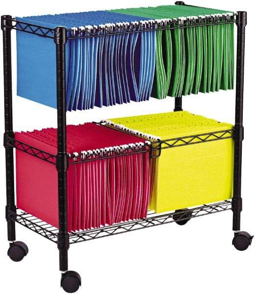 ALERA - 250 Lb Capacity, 26" Wide x 14" Long x 29-1/2" High File Cart - 1 Shelf, Steel - Makers Industrial Supply