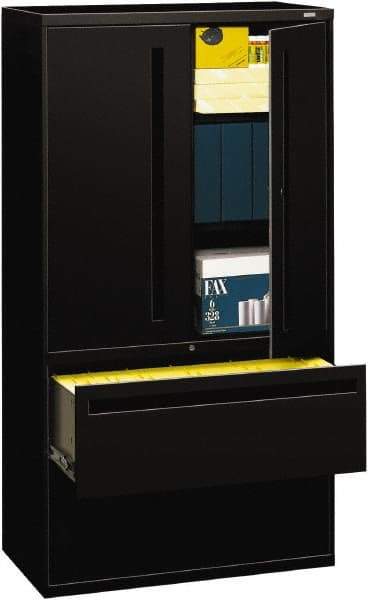 Hon - File & Cabinet Combinations Type: File/Cabinet Combo Color: Black - Makers Industrial Supply