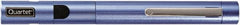 Quartet - Metal Pen Size Laser Pointer - Blue, 2 AAA Batteries Included - Makers Industrial Supply