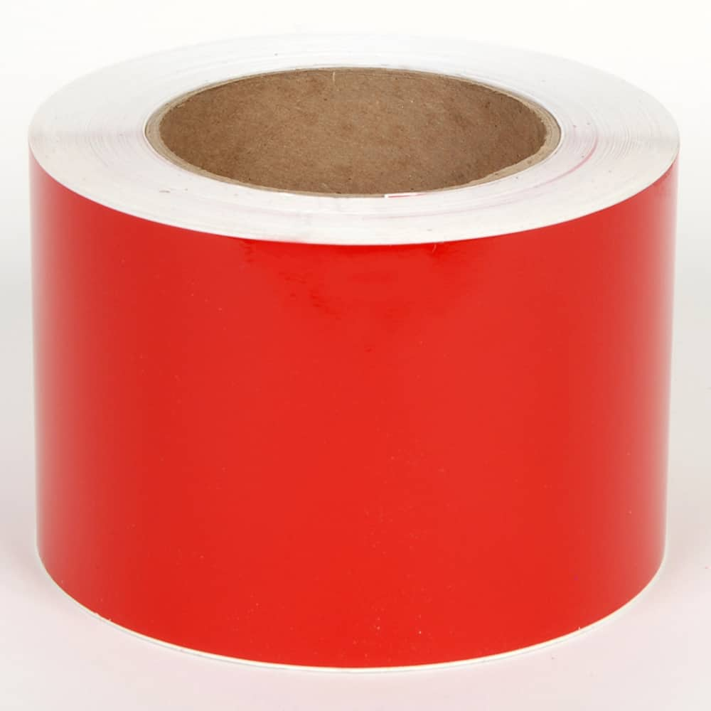 Cobra Systems - Labels, Ribbons & Tapes; Type: Vinyl Tape ; Color: Red ; For Use With: VNM8 ; Width (Inch): 6 ; Length (Feet): 150 ; Material: Vinyl - Exact Industrial Supply