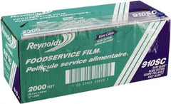 Reynolds - PVC Food Wrap Film Roll in Easy Glide Cutter Box, 12" x 2,000', Clear - Use with Food Protection - Makers Industrial Supply