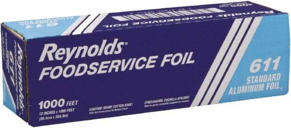 Reynolds - Standard Aluminum Foil Roll, 12" x 1,000', Silver - Use with Food Protection - Makers Industrial Supply