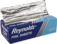 Reynolds - Interfolded Aluminum Foil Sheets, 12 x 10-3/4, Silver, 500/Box, 6 Boxes/Carton - Use with Food Protection - Makers Industrial Supply