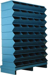 Stackbin - 9 Bin, Shelving Unit with Openings & Base - 37" Wide x 52" High - Makers Industrial Supply