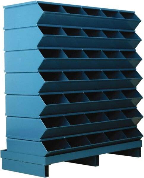 Stackbin - 7 Bin, Shelving Unit with Openings & Base - 37" Wide x 41" High - Makers Industrial Supply