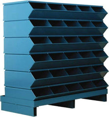 Stackbin - 6 Bin, Shelving Unit with Openings & Base - 37" Wide x 35-1/2" High - Makers Industrial Supply