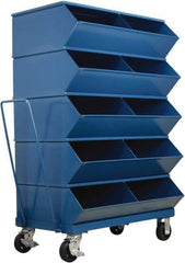 Stackbin - 5 Bin, Shelving Unit with Openings & Base - 37" Wide x 58-5/8" High - Makers Industrial Supply