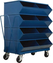 Stackbin - 4 Bin, Shelving Unit with Openings & Base - 37" Wide x 48-1/4" High - Makers Industrial Supply