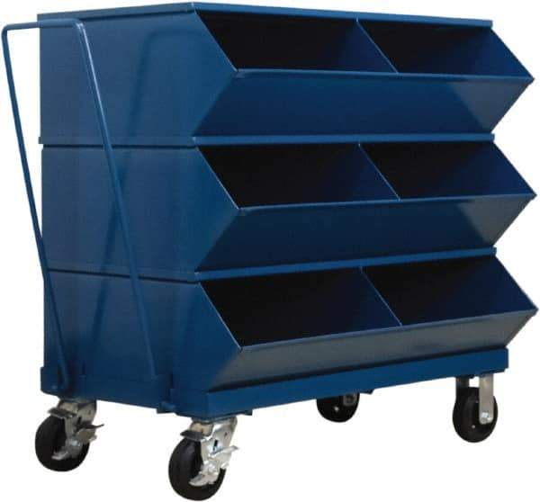 Stackbin - 3 Bin, Shelving Unit with Openings & Base - 37" Wide x 37-7/8" High - Makers Industrial Supply