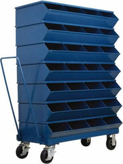 Stackbin - 7 Bin, Shelving Unit with Openings & Base - 37" Wide x 53-3/4" High - Makers Industrial Supply