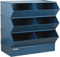 Stackbin - 3 Bin, Shelving Unit with Openings & Base - 37" Wide x 33" High - Makers Industrial Supply