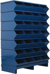 Stackbin - 7 Bin, Shelving Unit with Openings & Base - 37" Wide x 50-7/8" High - Makers Industrial Supply