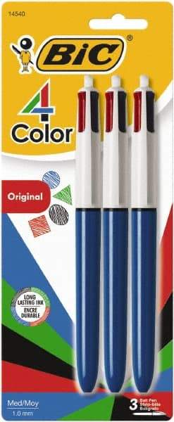 Bic - Conical Ball Point Pen - Assorted Colors - Makers Industrial Supply