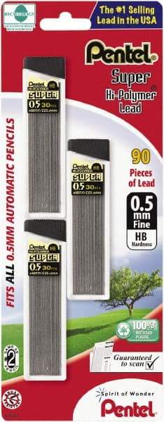 Pentel - 0.5mm Lead Lead Refills - Black - Makers Industrial Supply