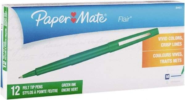 Paper Mate - Needle Porous Point Pen - Green - Makers Industrial Supply