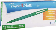 Paper Mate - Needle Porous Point Pen - Green - Makers Industrial Supply