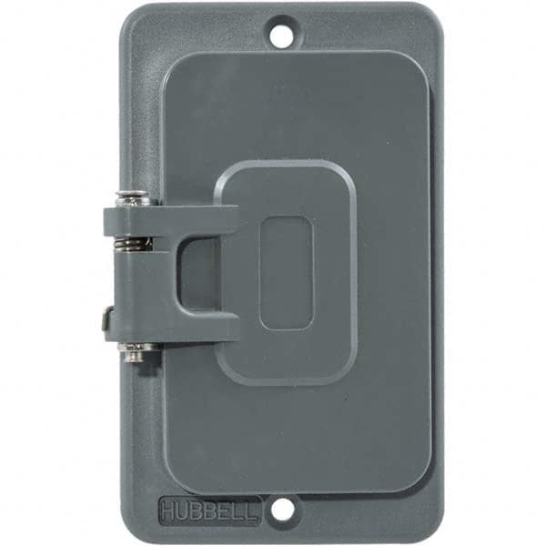 Hubbell Wiring Device-Kellems - Electrical Outlet Box & Switch Box Accessories Accessory Type: Box Cover Material: PBT Resin - Makers Industrial Supply