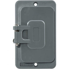 Hubbell Wiring Device-Kellems - Electrical Outlet Box & Switch Box Accessories Accessory Type: Box Cover Material: PBT Resin - Makers Industrial Supply