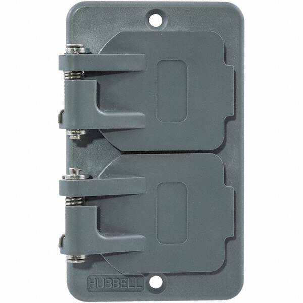 Hubbell Wiring Device-Kellems - Electrical Outlet Box & Switch Box Accessories Accessory Type: Box Cover Material: PBT Resin - Makers Industrial Supply