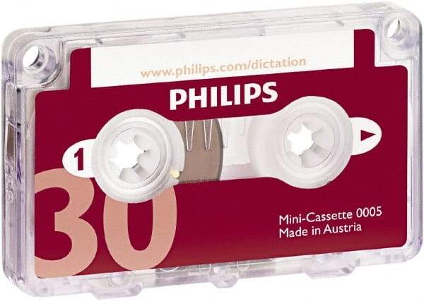 Philips - Cassette - Use with Dictation Recorder - Makers Industrial Supply