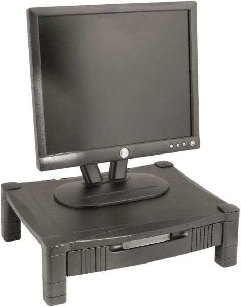 Kantek - Silver Monitor Stand - Use with Laptop, Monitor - Makers Industrial Supply