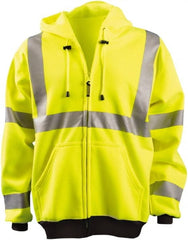 OccuNomix - Size 2XL Hi-Viz Yellow High Visibility Sweatshirt - Makers Industrial Supply