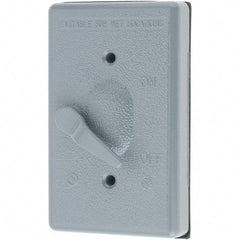 Leviton - Electrical Outlet Box Aluminum\xB6Zinc Device Cover - Makers Industrial Supply