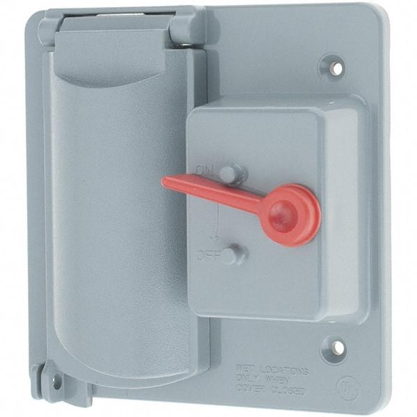 Leviton - Electrical Outlet Box Polycarbonate Device Cover - Makers Industrial Supply