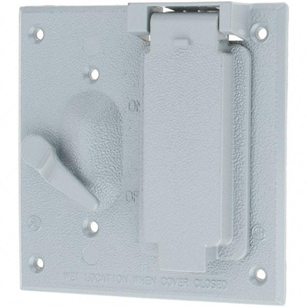 Leviton - Electrical Outlet Box Zinc Device Cover - Makers Industrial Supply