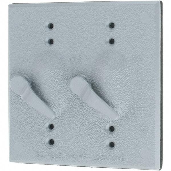 Leviton - Electrical Outlet Box Aluminum\xB6Zinc Device Cover - Makers Industrial Supply