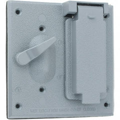 Leviton - Electrical Outlet Box Zinc Device Cover - Makers Industrial Supply