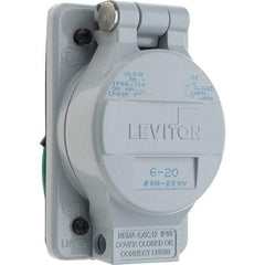 Leviton - Straight Blade Receptacles   Receptacle Type: Single Receptacle    Grade: Industrial - Makers Industrial Supply