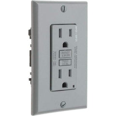 Leviton - GFCI Receptacles Grade: Commercial Color: Gray - Makers Industrial Supply