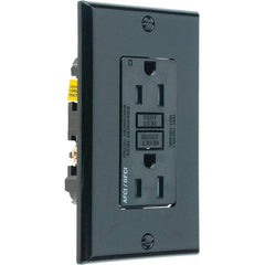 Leviton - GFCI Receptacles Grade: Commercial Color: Black - Makers Industrial Supply