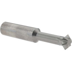 Accupro - 5/8° 5/8" Cut Diam, 0.25" Cut Width, 5/8" Shank, Solid Carbide Double-Angle Cutter - Makers Industrial Supply