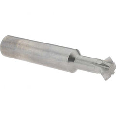 Accupro - 5/8° 5/8" Cut Diam, 0.25" Cut Width, 5/8" Shank, Solid Carbide Double-Angle Cutter - Makers Industrial Supply