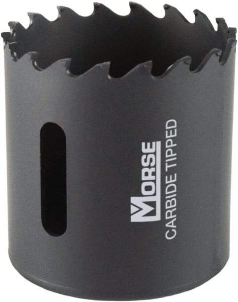 M.K. MORSE - 2-1/16" Diam, 1-15/16" Cutting Depth, Hole Saw - Carbide-Tipped Saw, Toothed Edge - Makers Industrial Supply