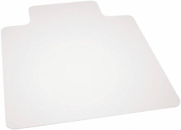 Ability One - 60" Long x 46" Wide, Chair Mat - Rectangular, Beveled Edge Style - Makers Industrial Supply