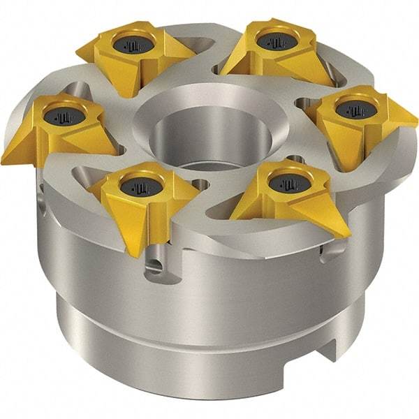 Vargus - 88mm Cut Diam, 300mm Max Hole Depth, 32mm Shank Diam, Internal/External Indexable Thread Mill - Insert Style 5VI, 5/8" Insert Size, 6 Inserts, Toolholder Style TM SC-D, 47.9mm OAL - Makers Industrial Supply