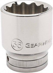 GearWrench - 3/4" Drive, Standard Hand Socket - 12 Points, 3.07" OAL, Alloy Steel, Chrome Finish - Makers Industrial Supply