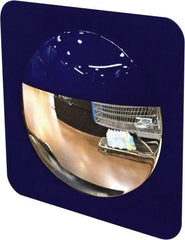 Se-Kure Domes&Mirrors - Indoor Square Convex Safety, Traffic & Inspection Mirrors - Acrylic Lens, 8" Diam, 8' Max Covered Distance - Makers Industrial Supply