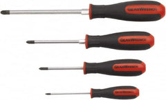 GearWrench - 4 Piece Pozidriv Screwdriver Set - Blade Sizes: Length 18 - Makers Industrial Supply