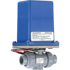 Asahi/America - Actuated Ball Valves   Actuator Type: Electric    Pipe Size: 2 (Inch) - Makers Industrial Supply