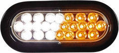 Buyers Products - Quad Flash Rate, Recessed Mount Emergency Strobe Light Assembly - Powered by 12 to 24 Volts, Amber & Clear - Makers Industrial Supply