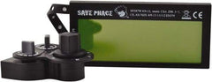 Save Phace - 3.74" Wide x 1.38" High, Lens Shade 4/9 to 13, Polycarbonate Auto-Darkening Filter - 1/4" Thick, Green, Inside Mount - Makers Industrial Supply