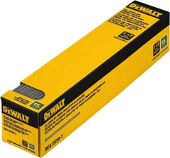 DeWALT - 15 Gauge 2-1/2" Long Finishing Nails for Power Nailers - Steel, Bright Finish, Smooth Shank, Angled Stick Collation, Round Head, Chisel Point - Makers Industrial Supply